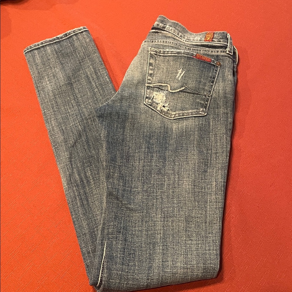 7 For All Mankind “Roxanne” Ankle Jean- Womens waist size 27”